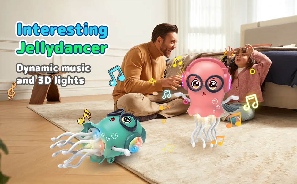 dancing jellydancer baby toy magic crawling jellydancer tummy time toy 3 Year Old Girl Kids Boy