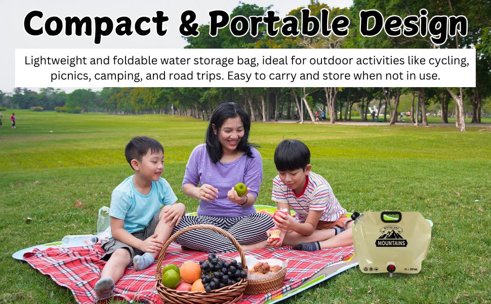 Collapsible Water Storage Container 8 Liter Folding Water Storage Bag