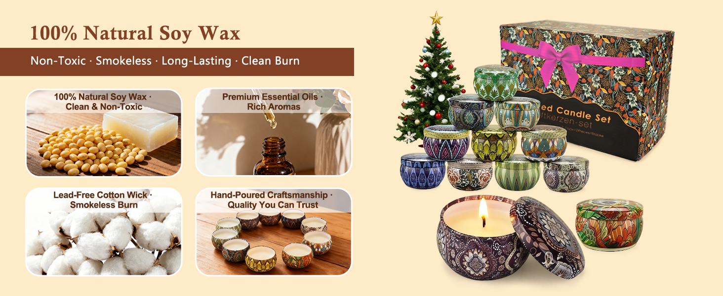 scented candles gift