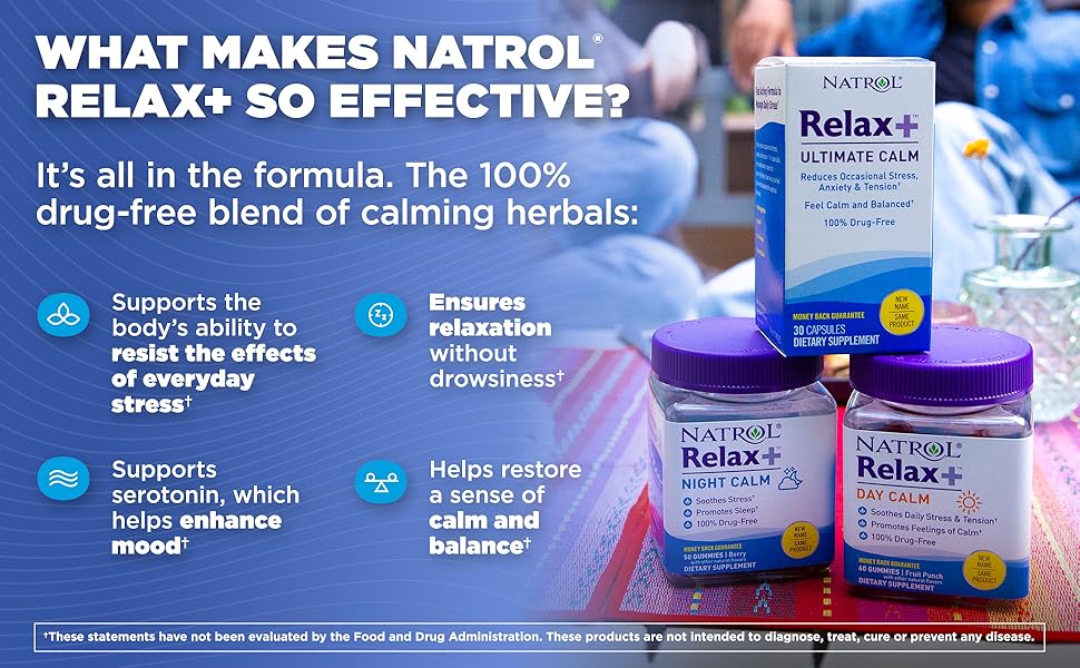 What makes Natrol Relax+ so effective? It's all in the formula.