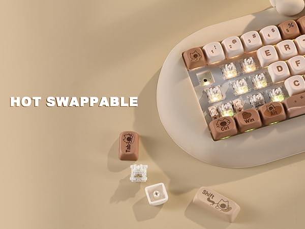 kiyo❤️ Amazon.com: YUNZII C68 Wireless Mechanical Keyboard,65