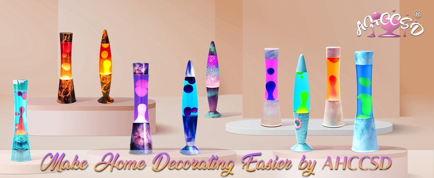 AHCCSD 16 inch big lava lamp purple liquid white wax for adults kids girls boys great gifts