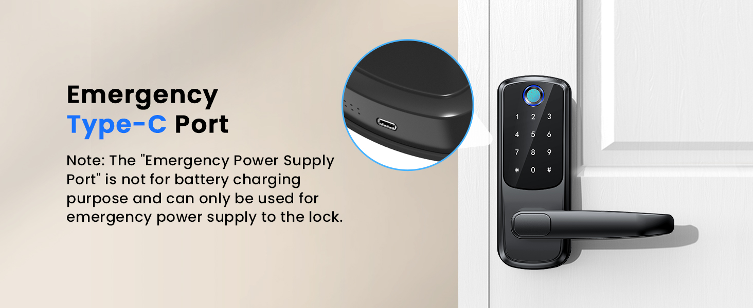 Keyless Entry Door Lock with Handle