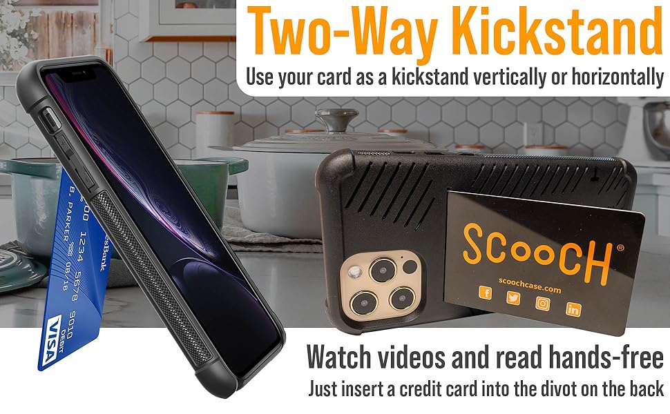 Scooch iPhone 11 Case with Card Holder [Wingmate] iPhone 11