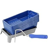 Mister Rui Paint Tray, 4 Inch Paint Roller Tray, 22 Pack, Paint Tray with Liners, Small Paint Tra...