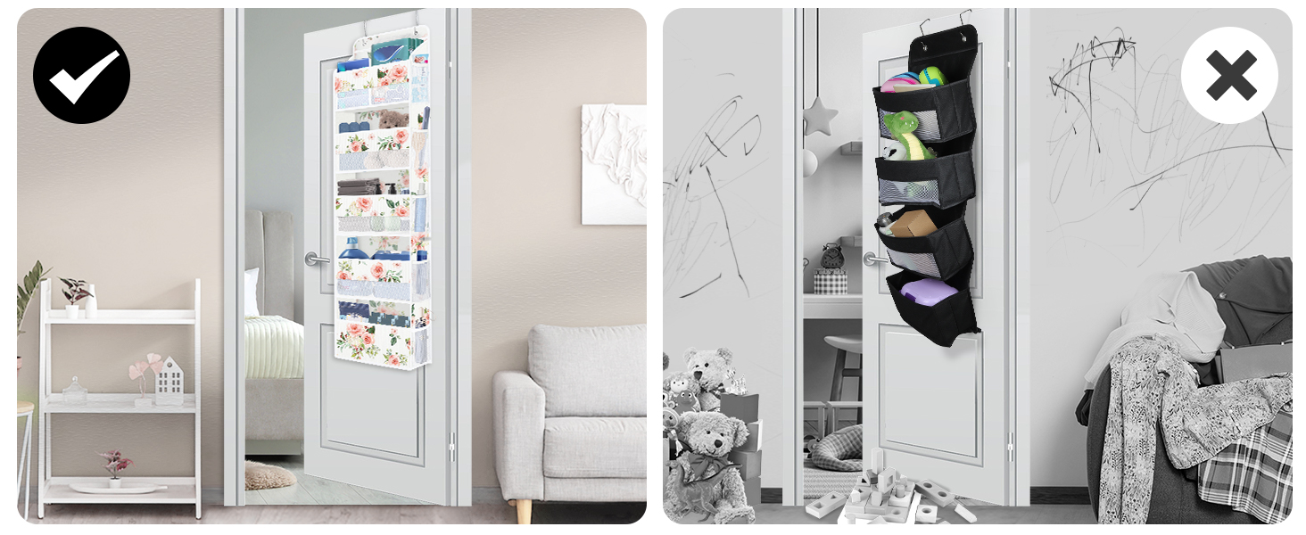 Flower over the door organizer