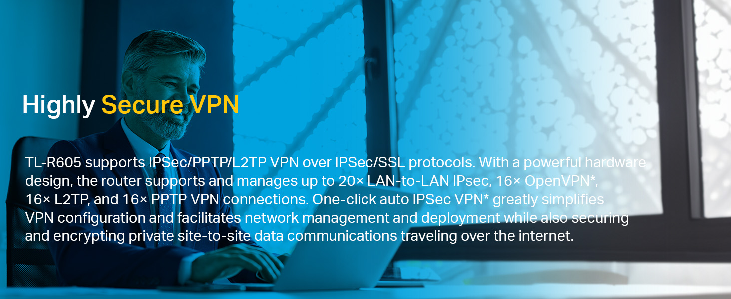 TL-R605 SafeStream Gigabit Multi-WAN VPN Router
