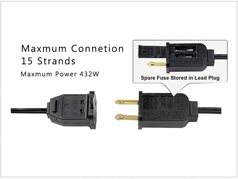 connectable outdoor string lights