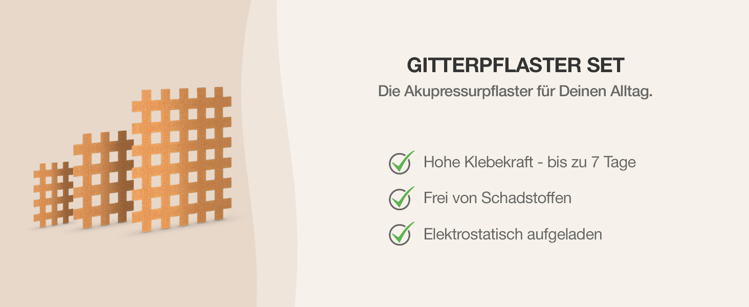 gitterpflaster set gittertapes