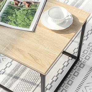 SoBuy Set Of 2 Industrial Style Side Tables End Tables Nesting Tables Coffee Table, FBT108-N 18 FBT108-N
