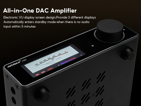 AIYIMA A80 Bluetooth Amplifier DAC Stereo HiFi Home Audio