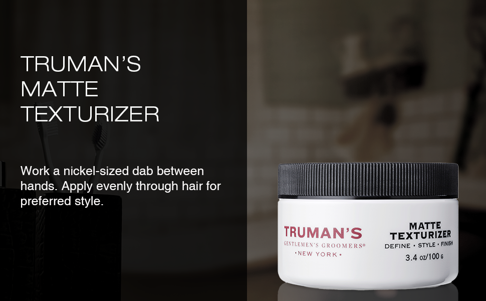 Matte texturizer; Truman's; Trumans; Truman's Matte Texturizer; Pomade; Gel