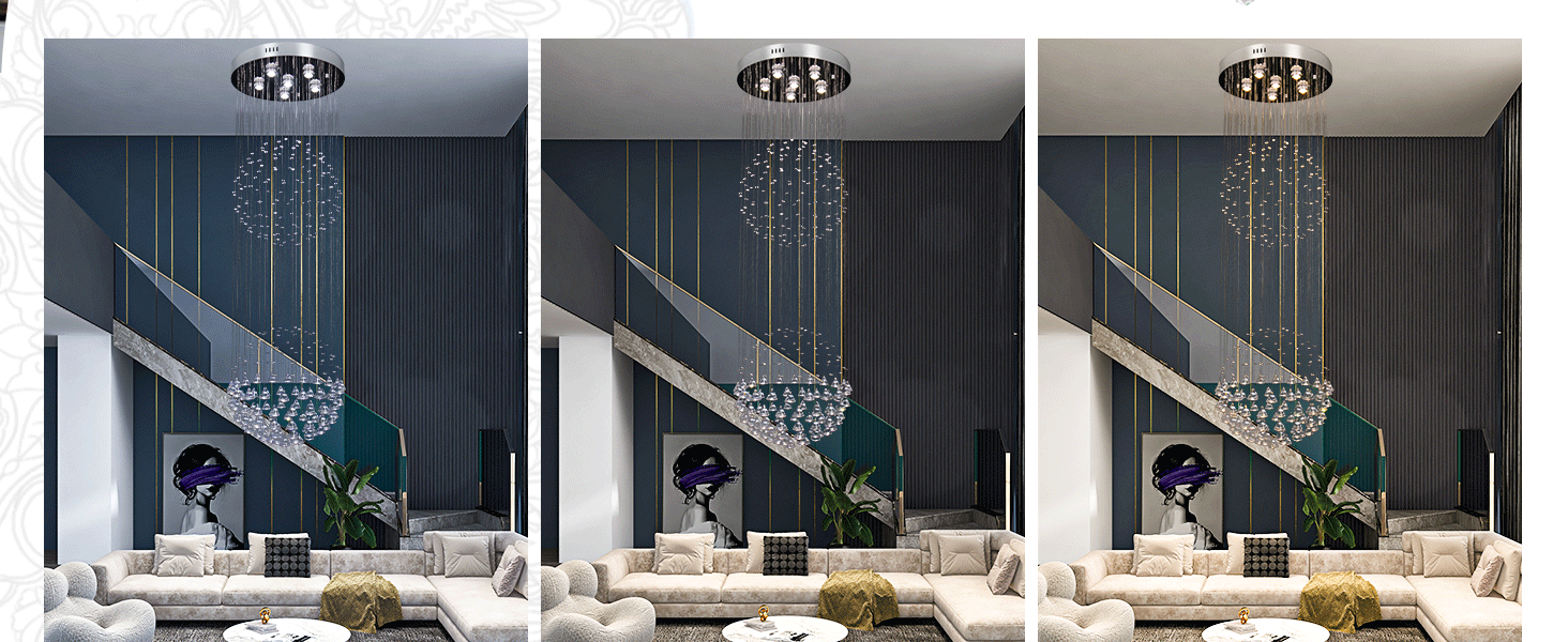 Teardrop Crystal Chandelier