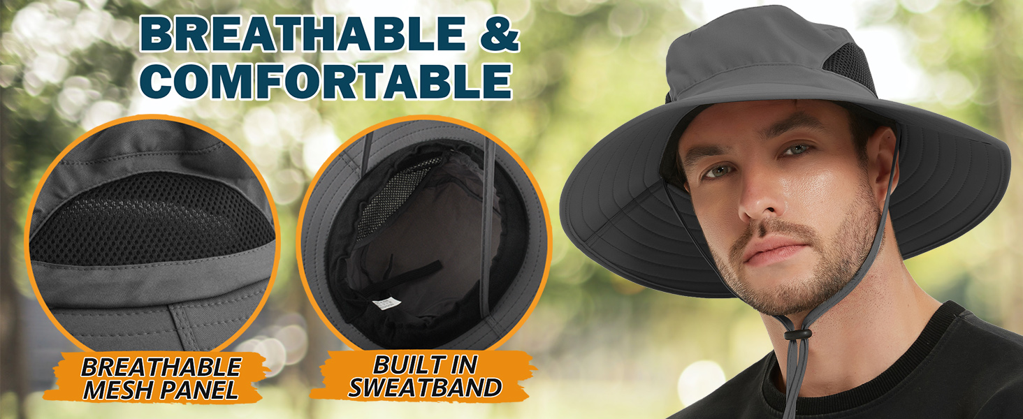 wide brim sun hat for men