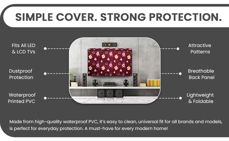SPN-JGSP The Furnishing Tree Dustproof PVC LED TV Cover Suitable for All Models