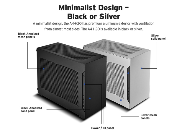 Amazon.com: Lian Li A4-H2O Mini-ITX PC Case, Triple-Slot