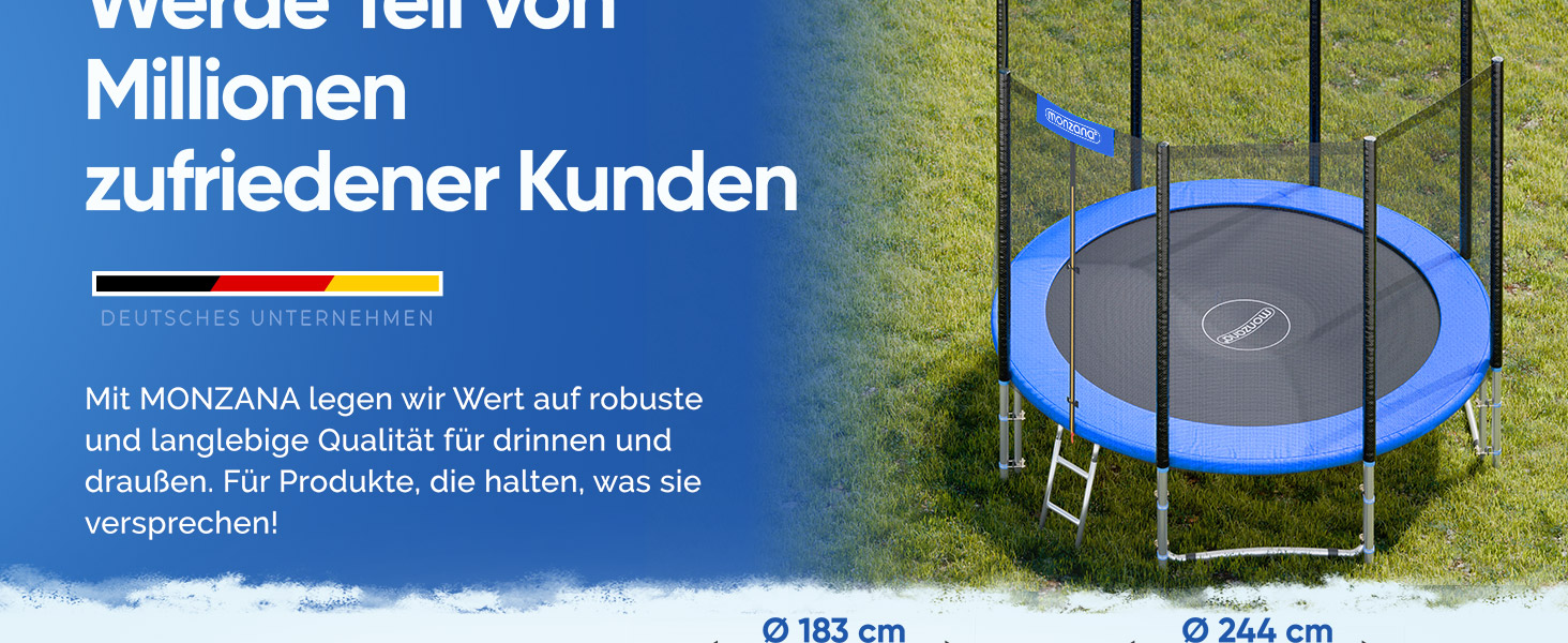 Monzana® Trampolin Ø 305 cm TÜV SÜD GS Zertifiziert inkl. Sicherheitsnetz Kindertrampolin Gartentrampolin
Monzana® Tramp 6654d5cf A416 4ee8 85b1 D634472116e0. CR0,0,1464,600 PT0 SX1464 V1