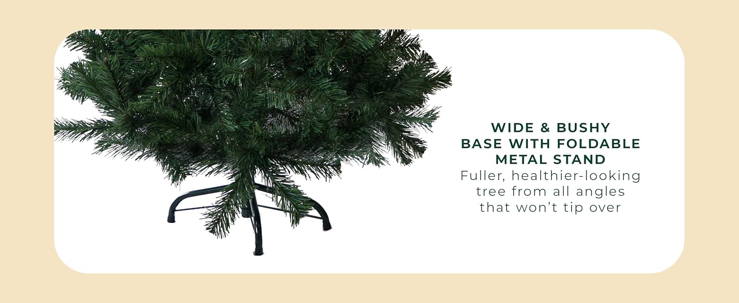 Wide &amp; Busy Base with Foldable Metal Stand