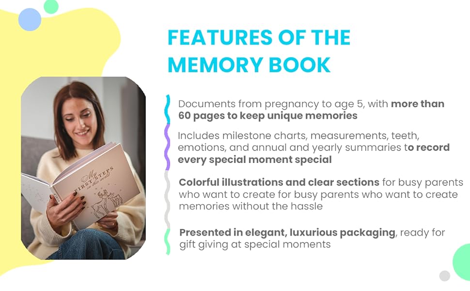 baby memory book, baby milestone book, baby scrapbook, newborn gifts, baby journal, baby first year