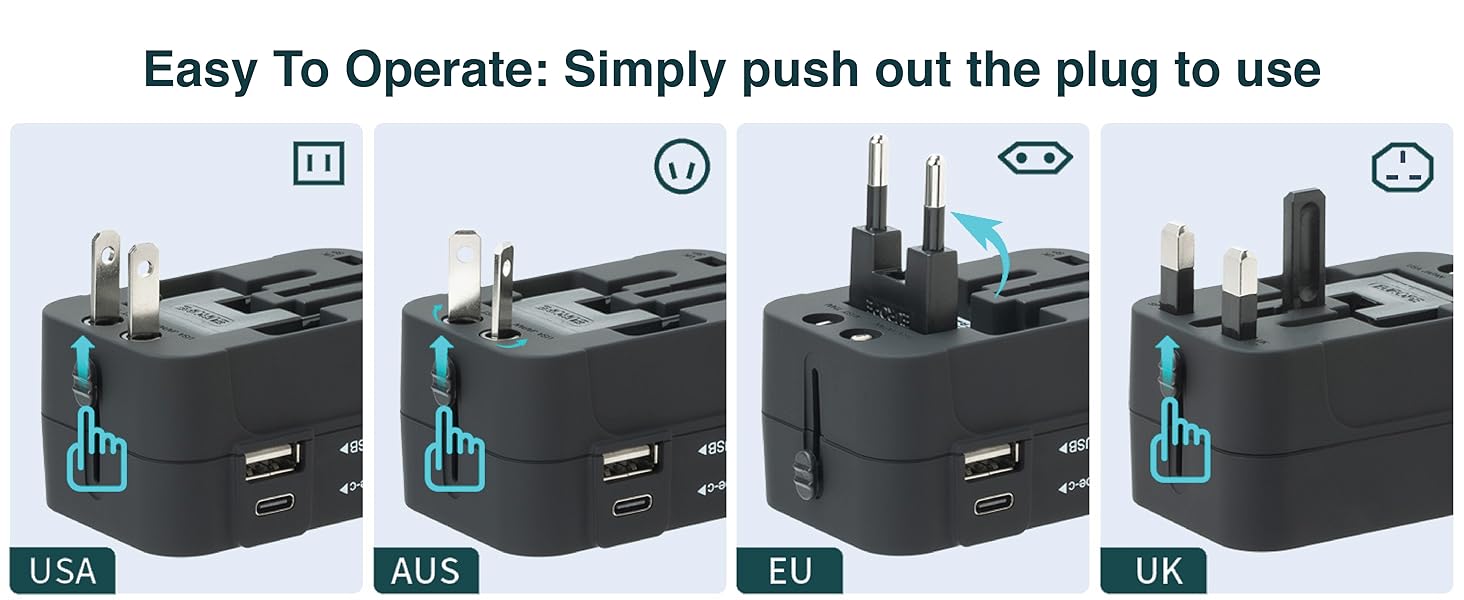 universal travel adapter fast charging