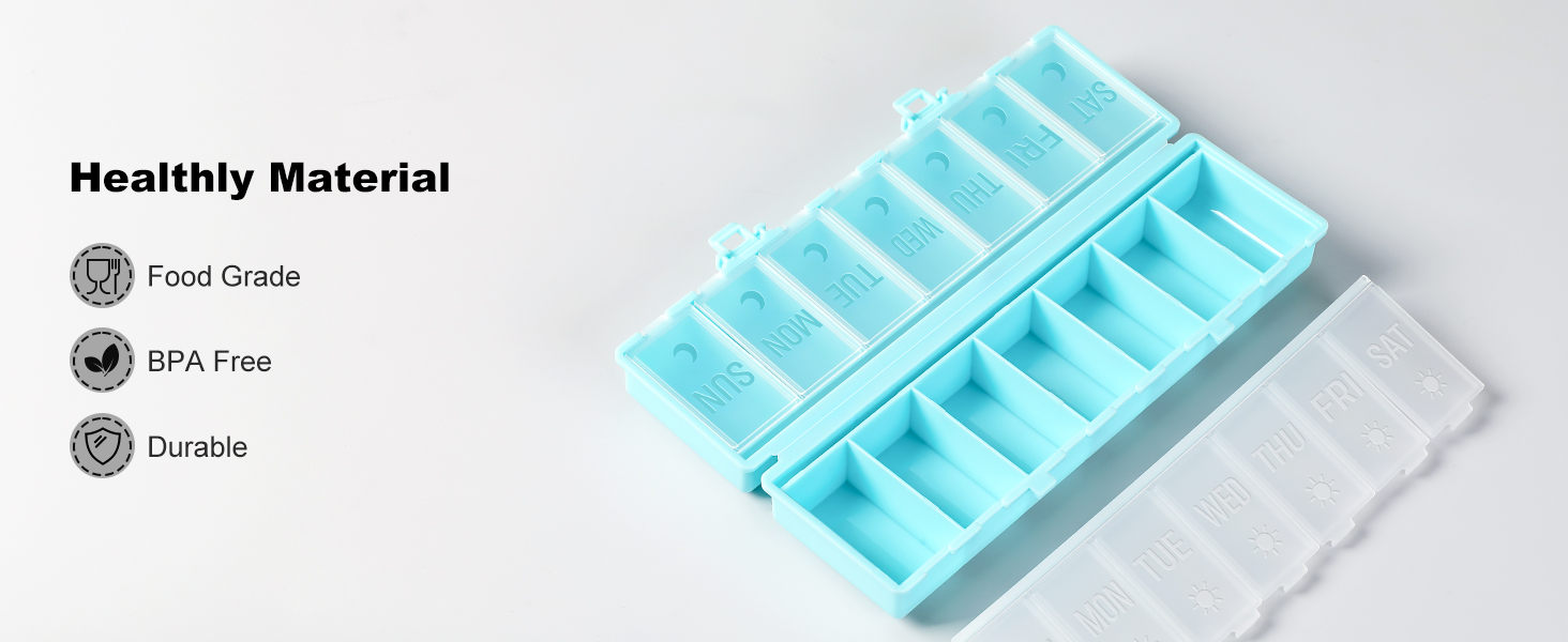 Weekly Pill Organizer 2 Times a Day