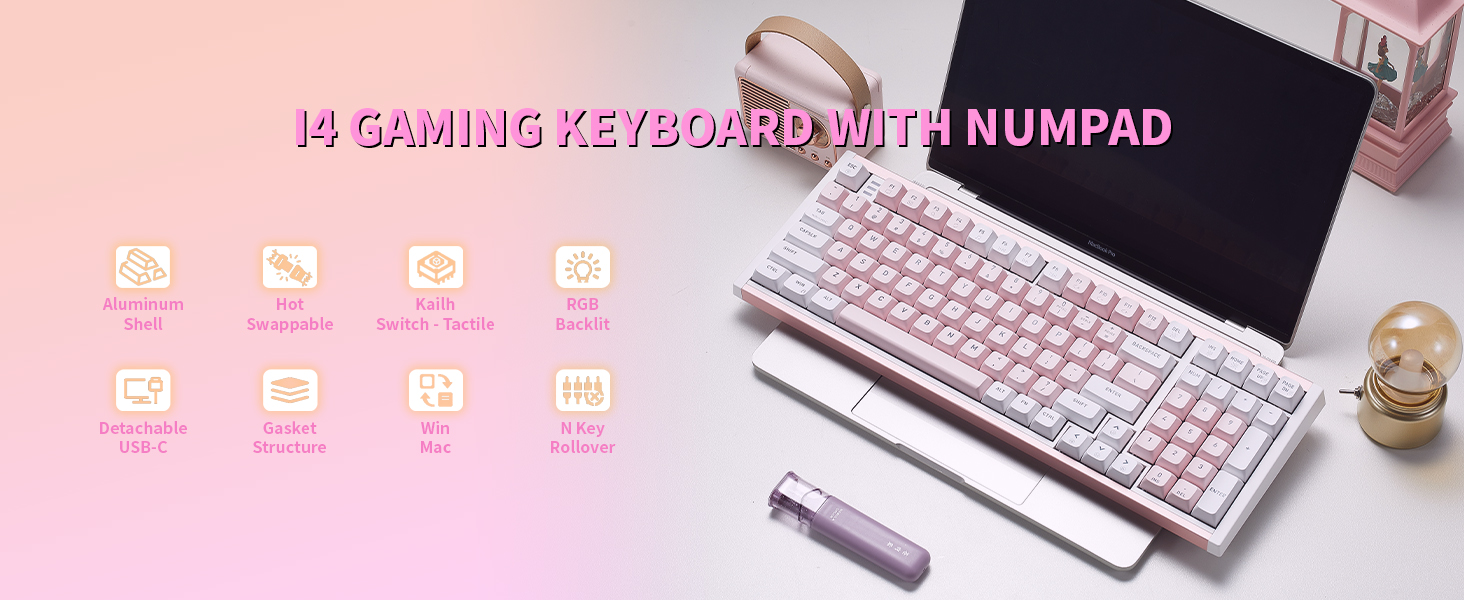 keyboard with number pad