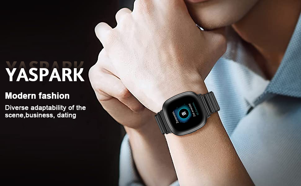 YASPARK Compatible with Fitbit Versa 4 Strap/Fitbit Versa 3 Strap/Fitbit Sense Strap, Stainless