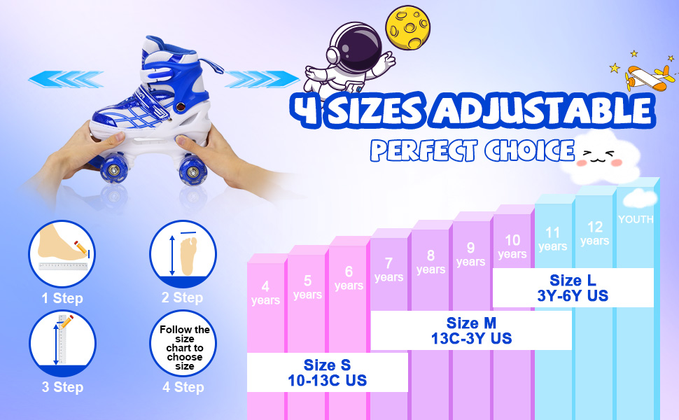 Adjustable skates for kids
