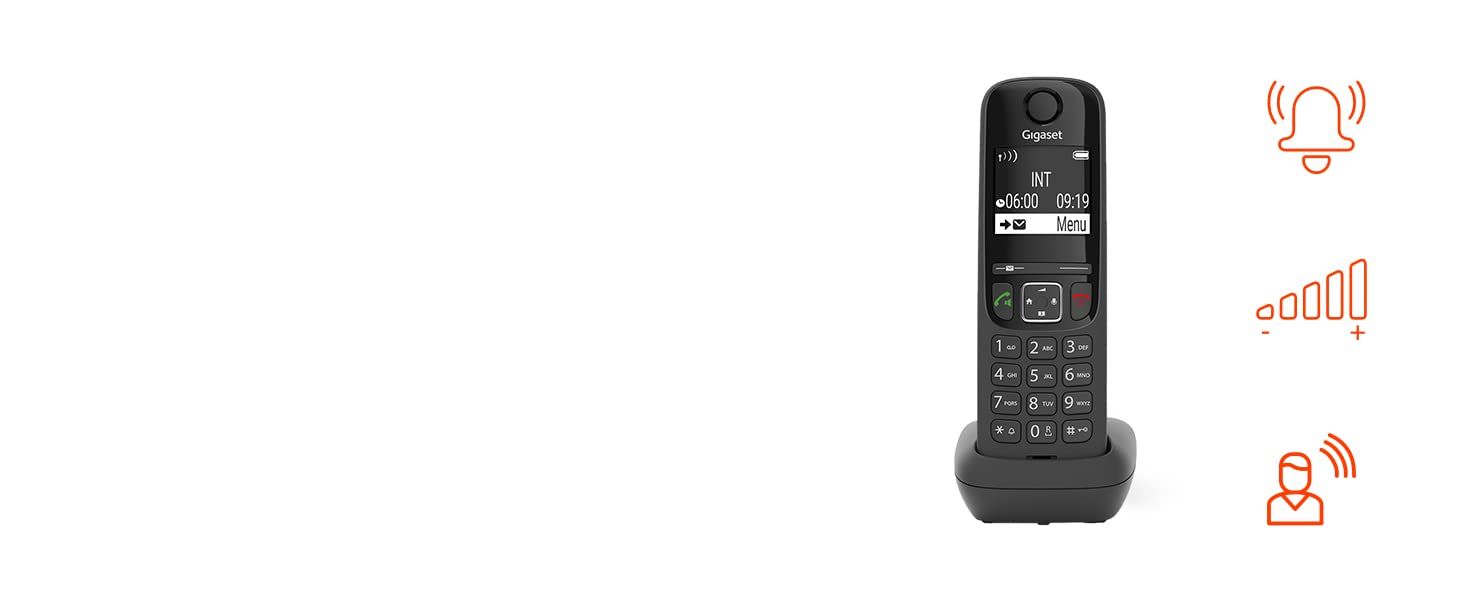 "Pack Duo Gigaset AS690: Teléfono Inalámbrico con Manos Libres y Agenda ...