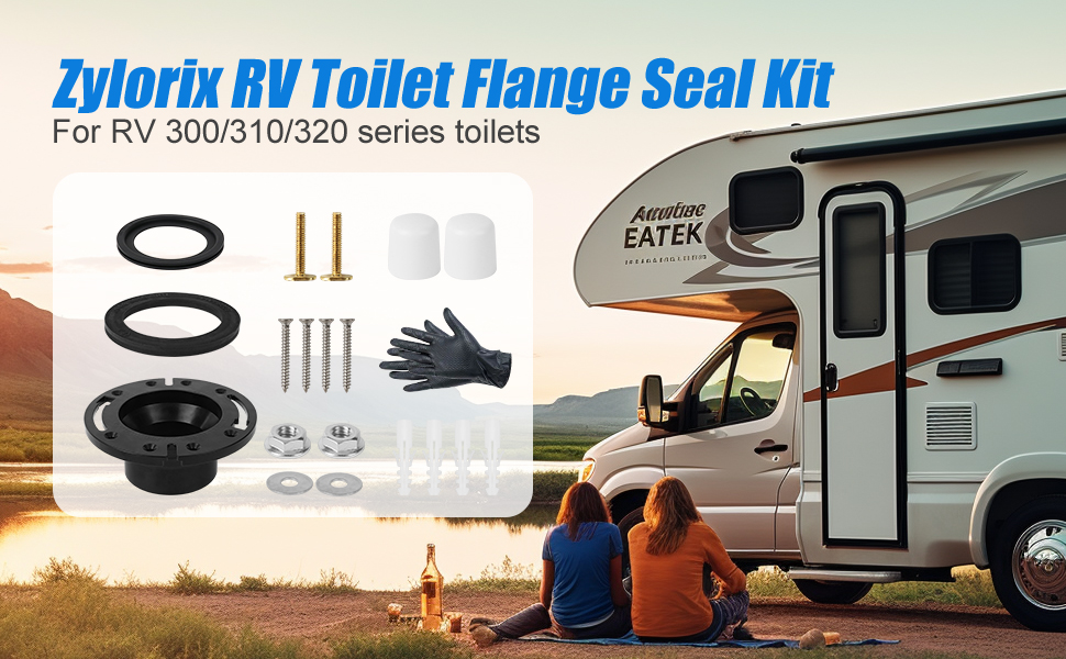 Zylorix RV Toilet Seal Kit Compatible with Dometic 300/310
