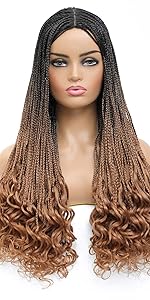 Fascia per capelli Nu Locs Parrucche intrecciate per donne nere Trecce Soft Locs Dreadloc Parrucca sintetica resistente al calore Fibra rossa Borgogna Colore 99j_voghion.com