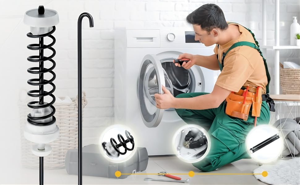 Wibefel W10338635 Washer Suspension Rod Kit fits Whirlpool