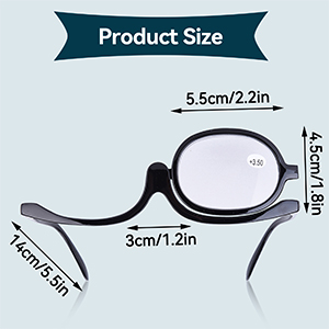 Make-up-Brille mit Vergrößerungsauge