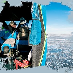 ice fishing tent shelter person pop camping auger insulated