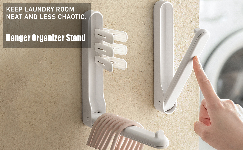 Hanger Organizer Stacker 2Pack, Foldable Clothes Hanger