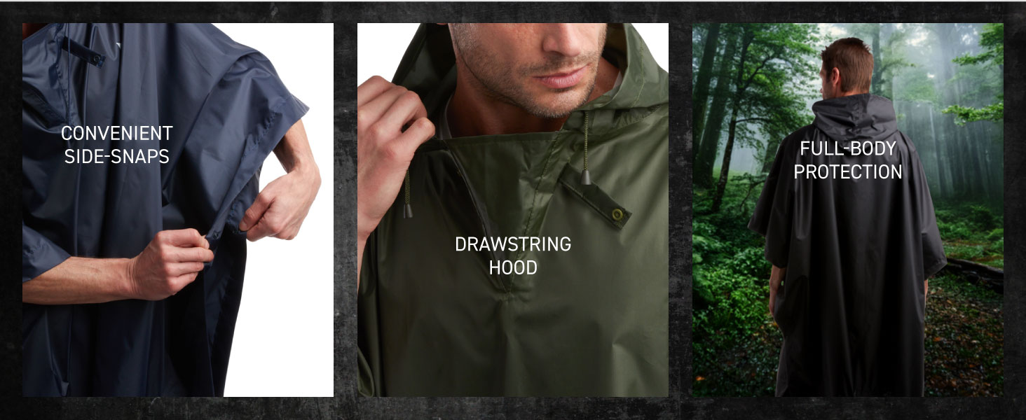 mens poncho ponchos family pack rain gear for men waterproof ponchos for women ponchos raincoat