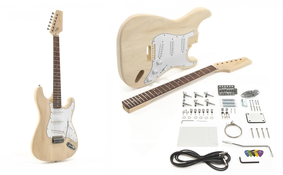 DIY Guitar Kit Build Your Own Electric Guitar Pack by Gear4music