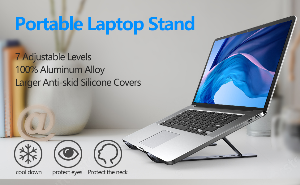 Amazon.de Laptop Ständer, Faltbarer Aluminium Notebook Ständer