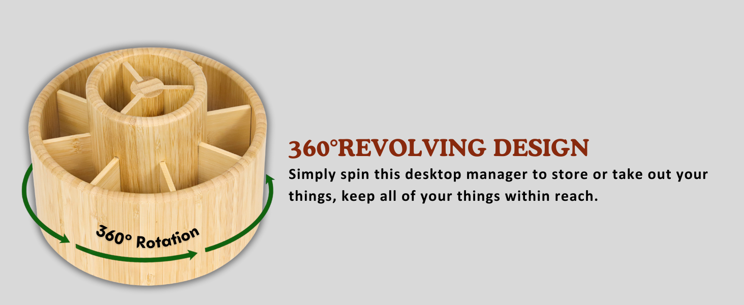 360 degree Rotating Pencil Holder for Desk