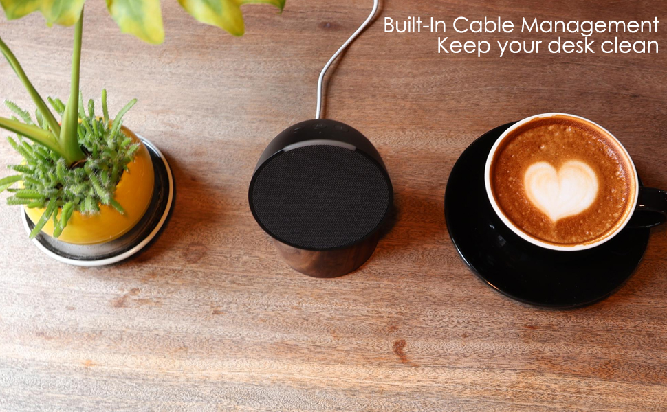 Desktop Holder Mount for Echo Pop,Wooden Mount Holder for Alexa POP,black walnut stand for echo pop,