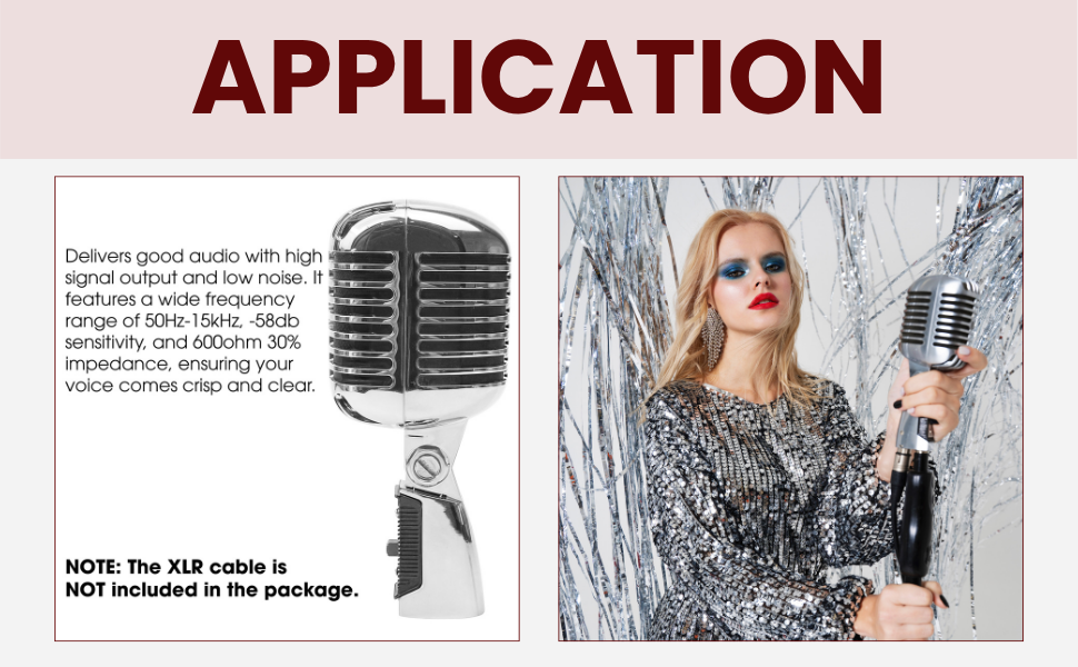 Vintage Retro Old School Microphone