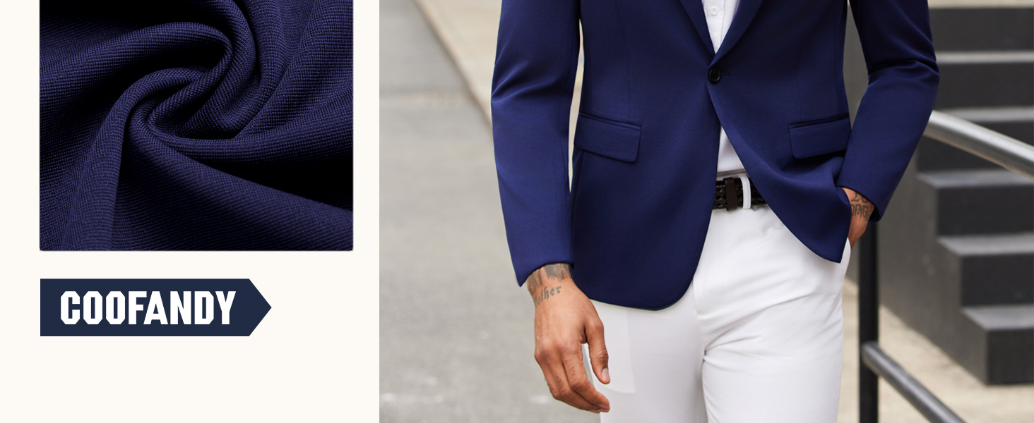 COOFANDY Men's Blazer Casual Slim Fit Sport Coats