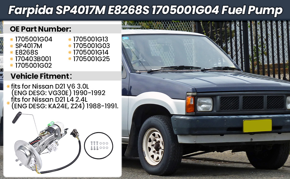 Amazon.com: Farpida SP4017M E8268S 1705001G04 Fuel Pump