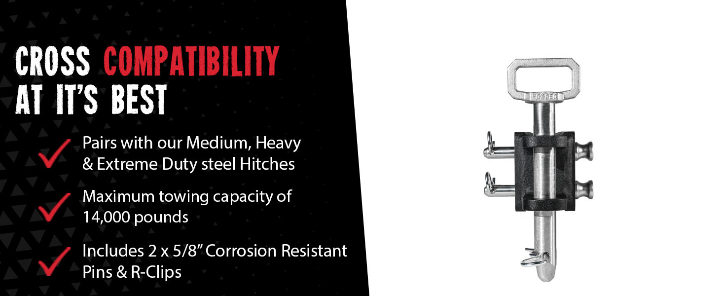 clevis hitches mount pin accessories receiver trailer tang pintle attachment adjustable heavy duty