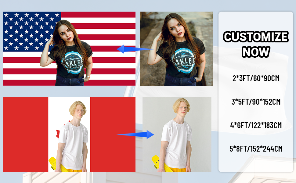 Custom Flag Personalized America Flags Design Your Image