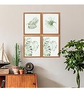 Art3d Framed Wall Art Set of 4 for Wooded Aesthetic Wall Decor for Living room Kitchen Hallway Be...