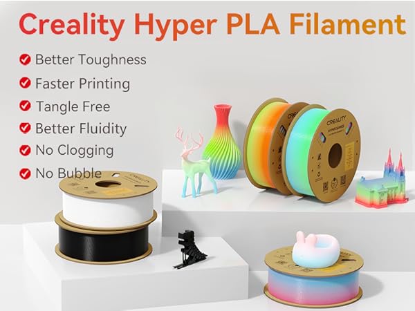 Creality ハイパー PLA フィラメント 2個 イエロー ピーチファズ Creality ハイパー PLA フィラメント 2個 イエロー ピーチファズ