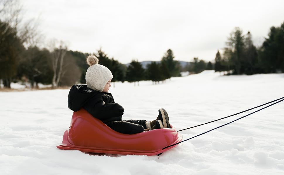 Pelican Baby Sled Deluxe with Weather Shield, Toddler Sled for Snow