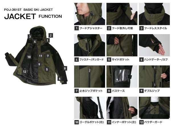Amazon.co.jp: PONTAPES(ポンタぺス) スキーウェア 上下セット