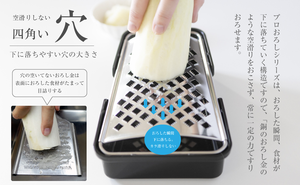 新品 ストウブ プロおろし 業務用 おろし器 Amazon | 業務用プロおろしSPEEDY オールステンレスおろし金 黒